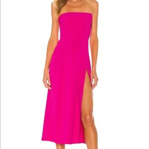 Hot pink Revolve dress - Amanda Uprichard brand